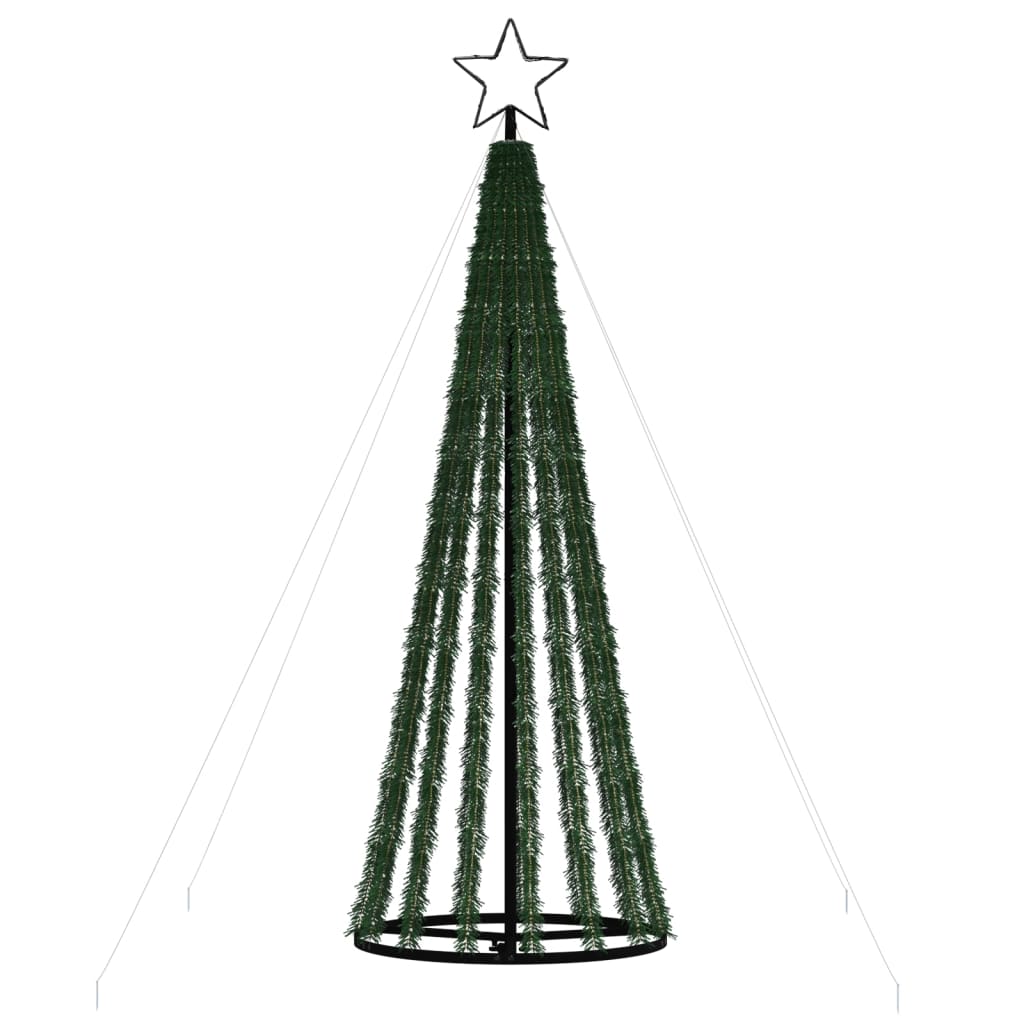 vidaXL Christmas Tree Light Cone 275 LEDs Warm White 70.9"