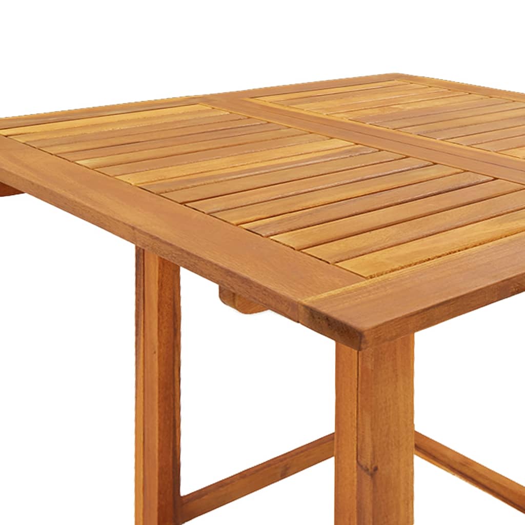 vidaXL Bistro Table 29.5"x29.5"x43.3" Solid Wood Acacia