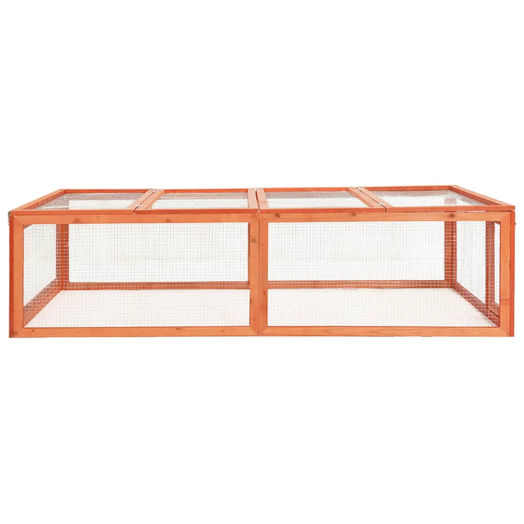 vidaXL Rabbit Hutch 72"x35.4"x18.1" Solid Firwood