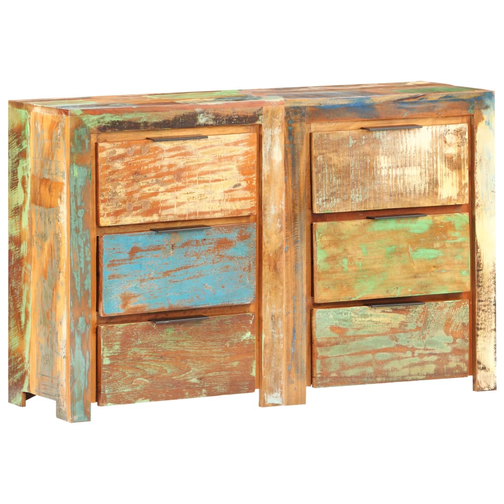vidaXL Drawer Cabinet 46.5"x13"x29.5" Solid Reclaimed Wood