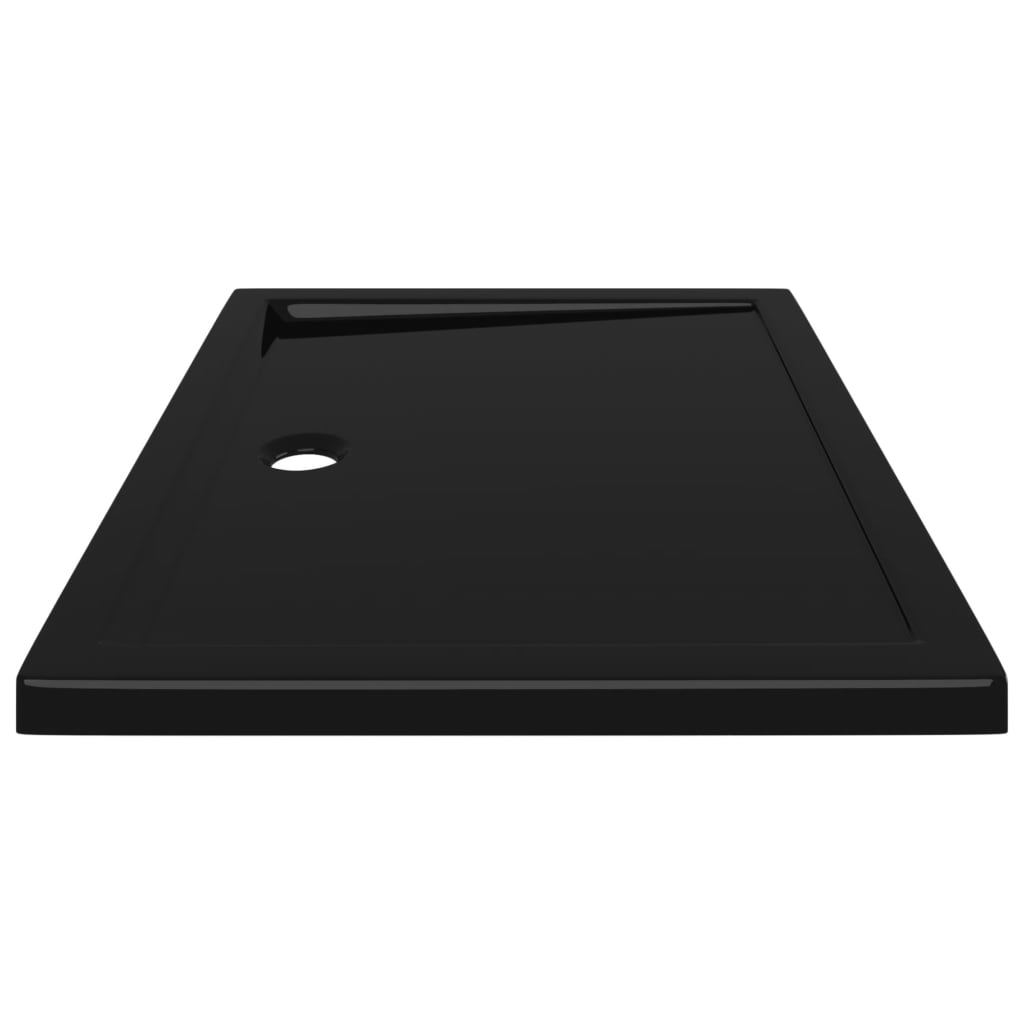 vidaXL Rectangular ABS Shower Base Tray Black 31.5"x39.4"