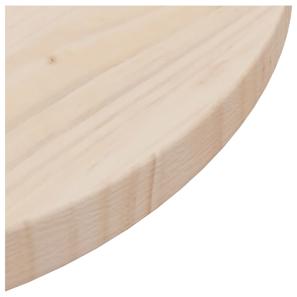 vidaXL Table Top Ø15.7"x1" Solid Wood Pine