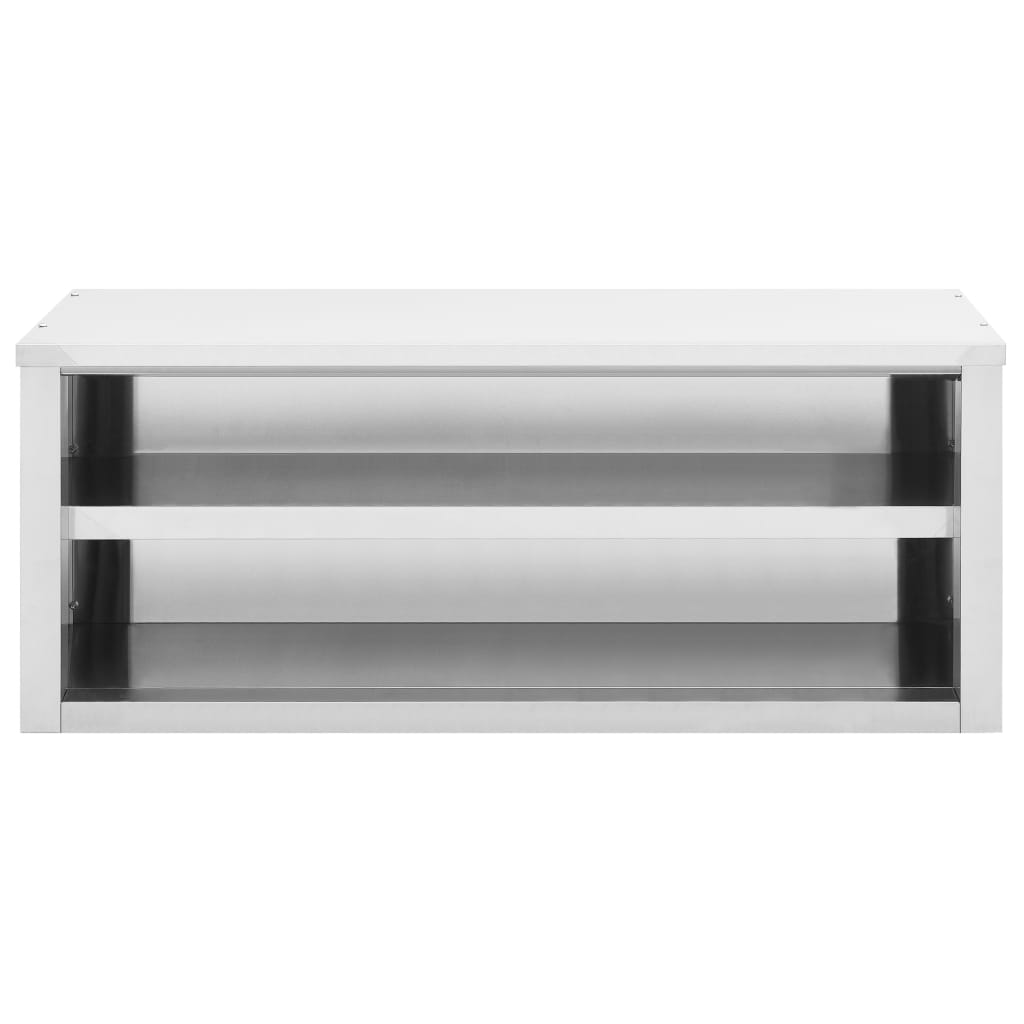 vidaXL Kitchen Wall Cabinet 47.2"x15.7"x19.7" Stainless Steel