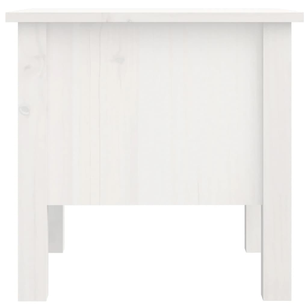 vidaXL Side Tables 2 pcs White 15.7"x15.7"x15.4" Solid Wood Pine