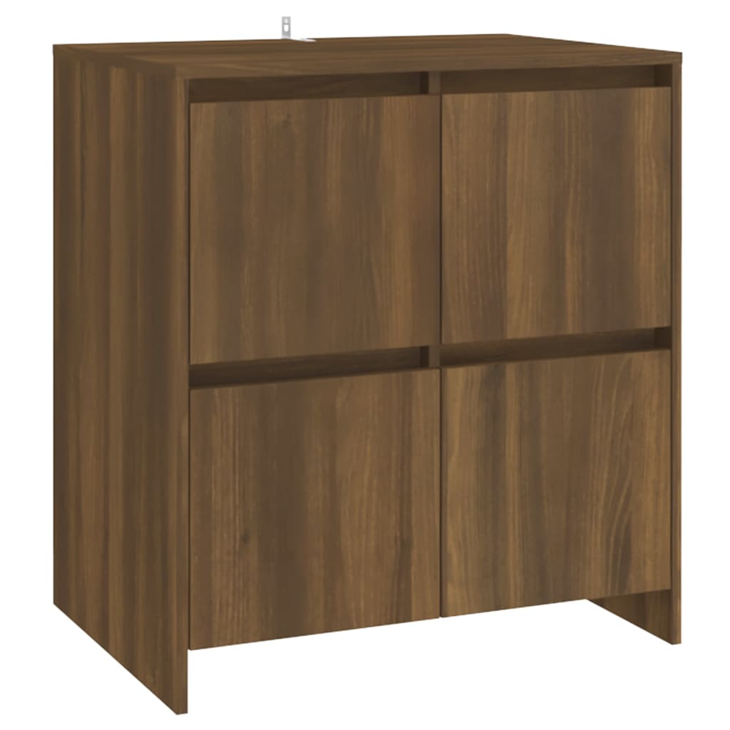 vidaXL 2 Piece Sideboard Brown Oak Engineered Wood