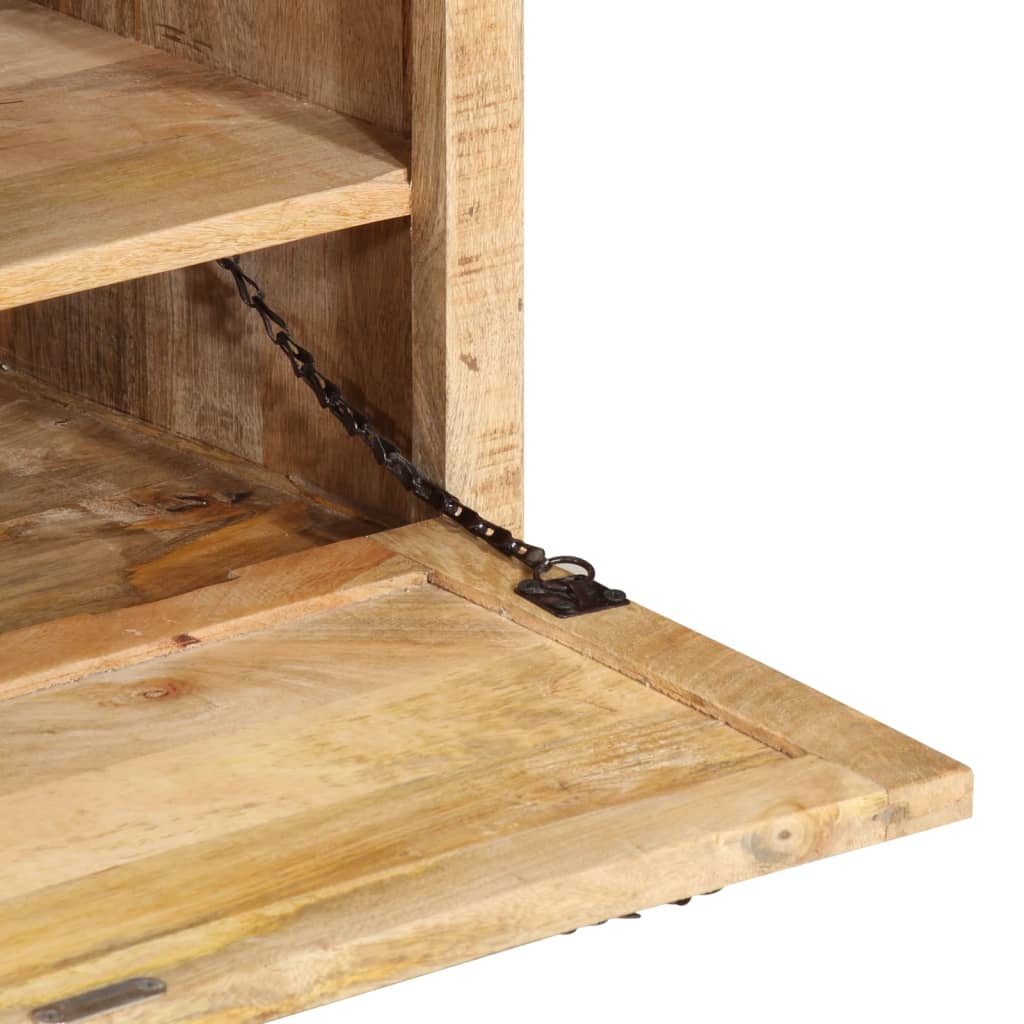 vidaXL Shoe Storage Bench 33.5"x15.7"x17.7" Solid Mango Wood