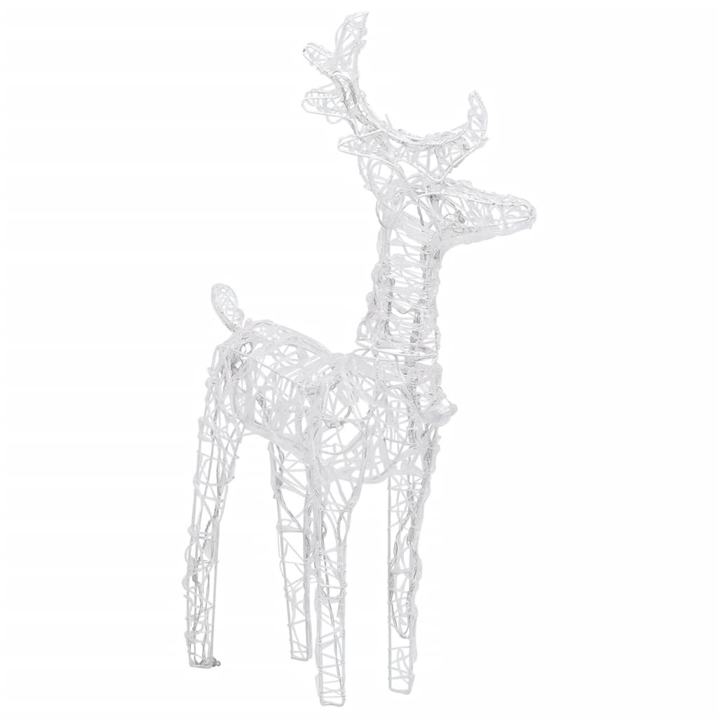 vidaXL Christmas Reindeers 4 pcs Cold White 160 LEDs Acrylic