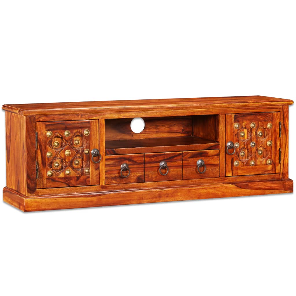 vidaXL TV Stand Solid Sheesham Wood 47.2"x11.8"x15.7"