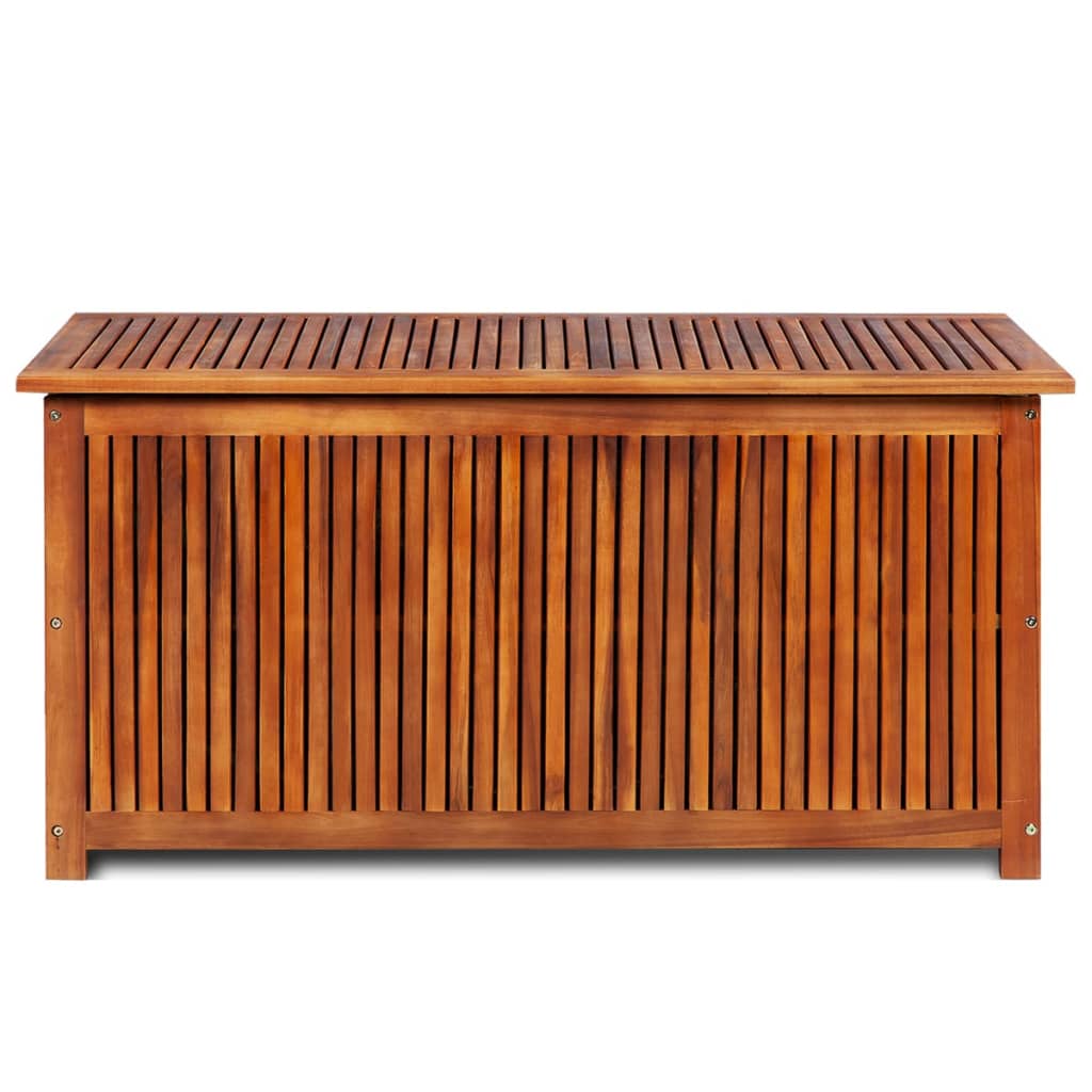 vidaXL Patio Storage Box 46"x20"x23" Solid Acacia Wood