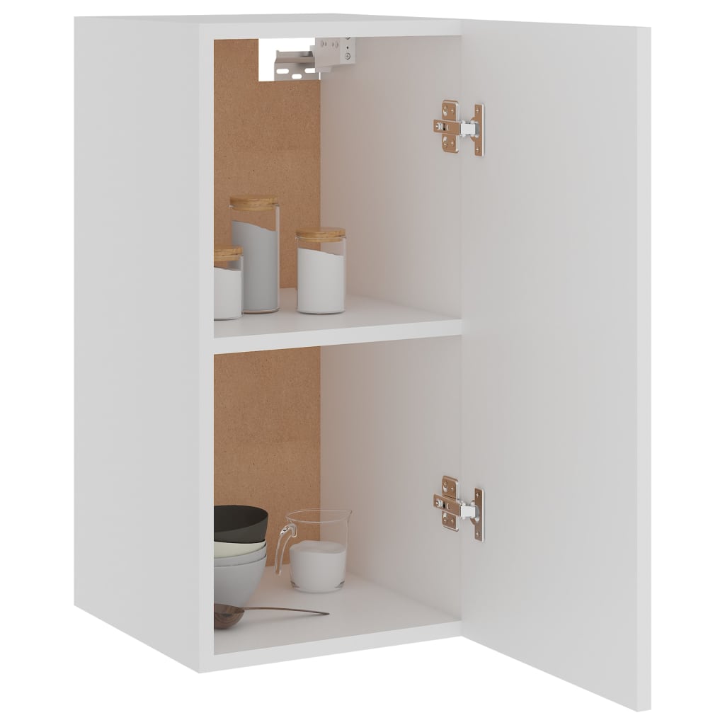 vidaXL Hanging Cabinet White 11.6"x12.2"x23.6" Engineered Wood