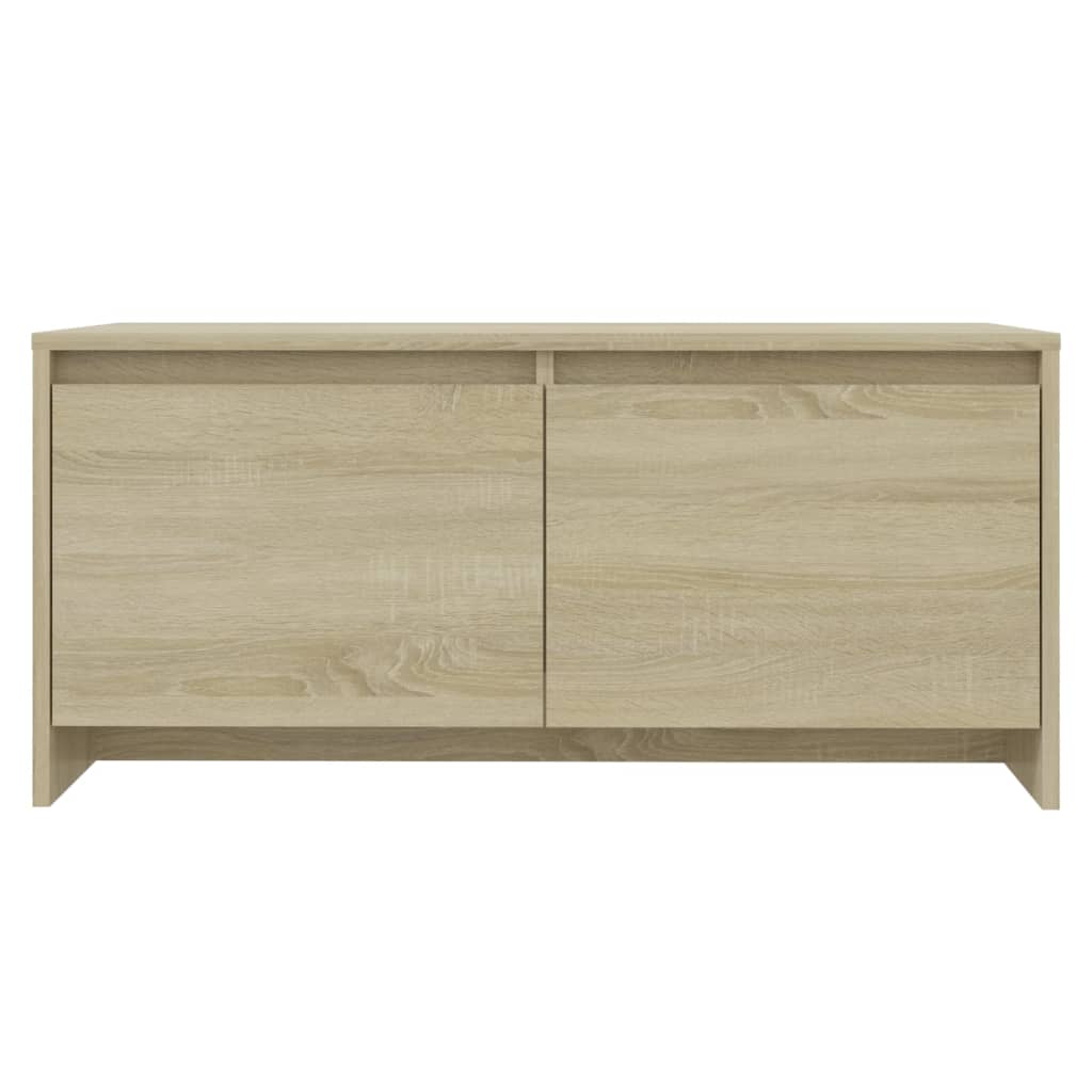 vidaXL Coffee Table Sonoma Oak 35.4"x19.7"x16.3" Engineered Wood