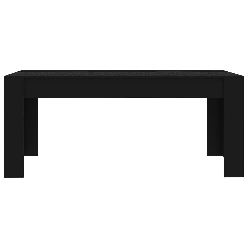 vidaXL Dining Table Black 70.9"x35.4"x29.9" Engineered Wood