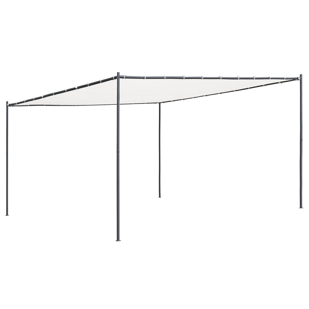 vidaXL Gazebo with Roof 13.1'x13.1' White 0.6 oz/ft²