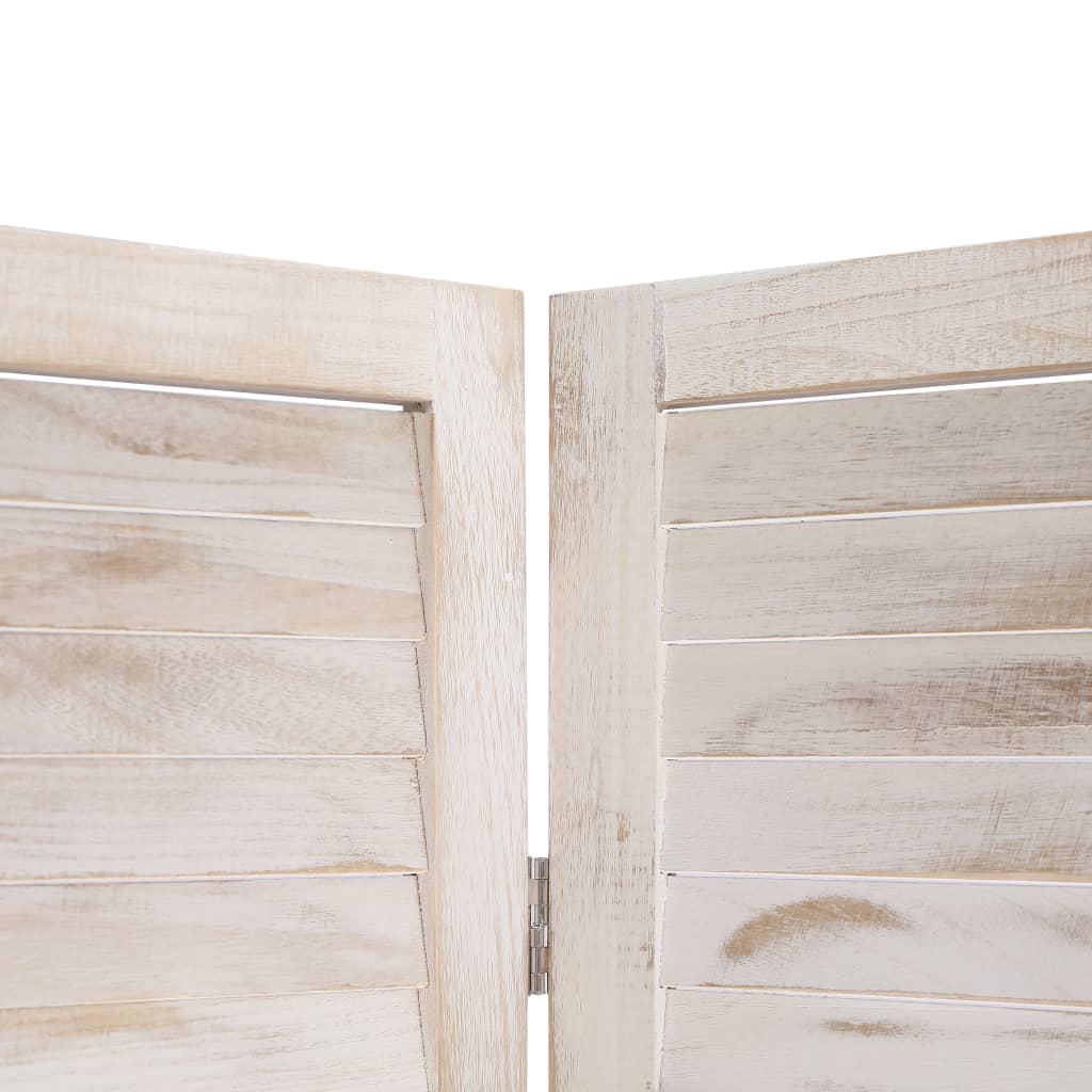 vidaXL 4-Panel Room Divider 55.1"x65" Wood