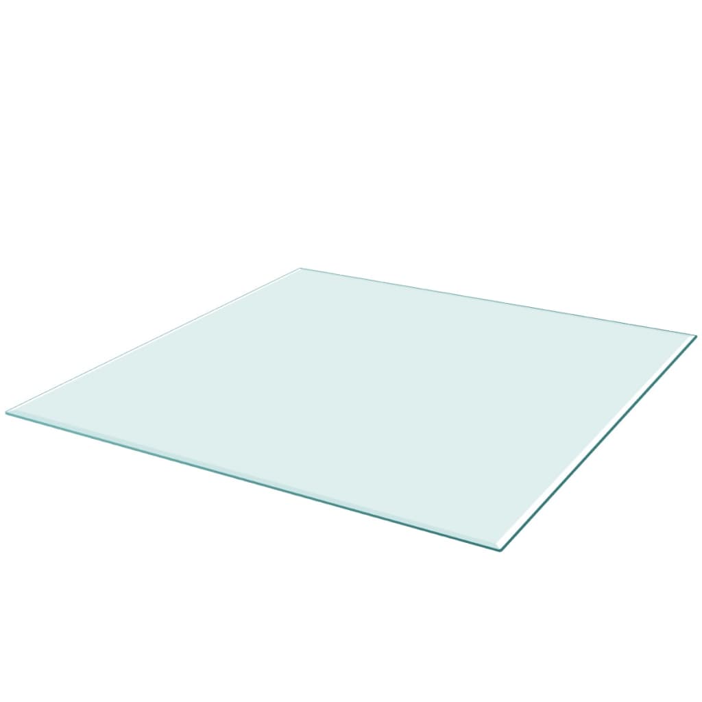 vidaXL Table Top Tempered Glass Square 31.5"x31.5"