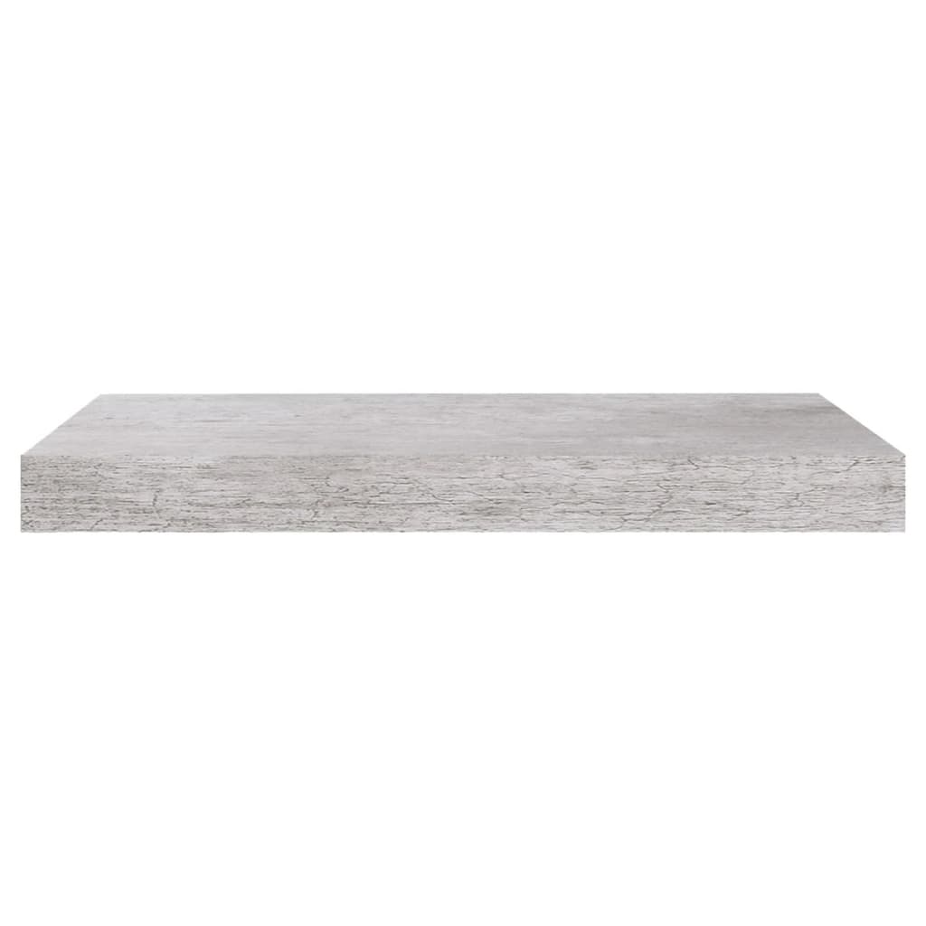 vidaXL Floating Wall Shelf Concrete Gray 19.7"x9.1"x1.5" MDF