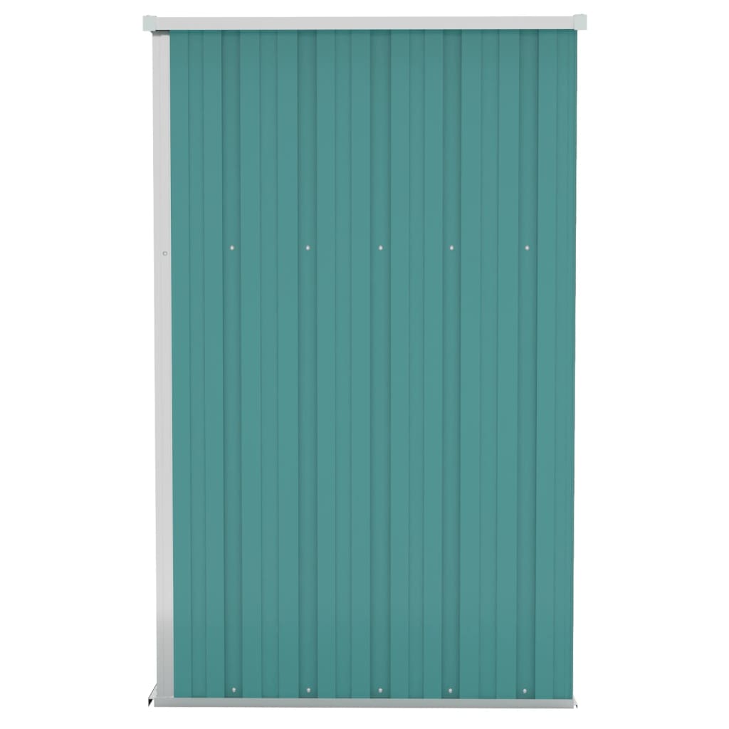 vidaXL Wall-mounted Garden Shed Green 46.5"x39.4"x70.1" Galvanized Steel