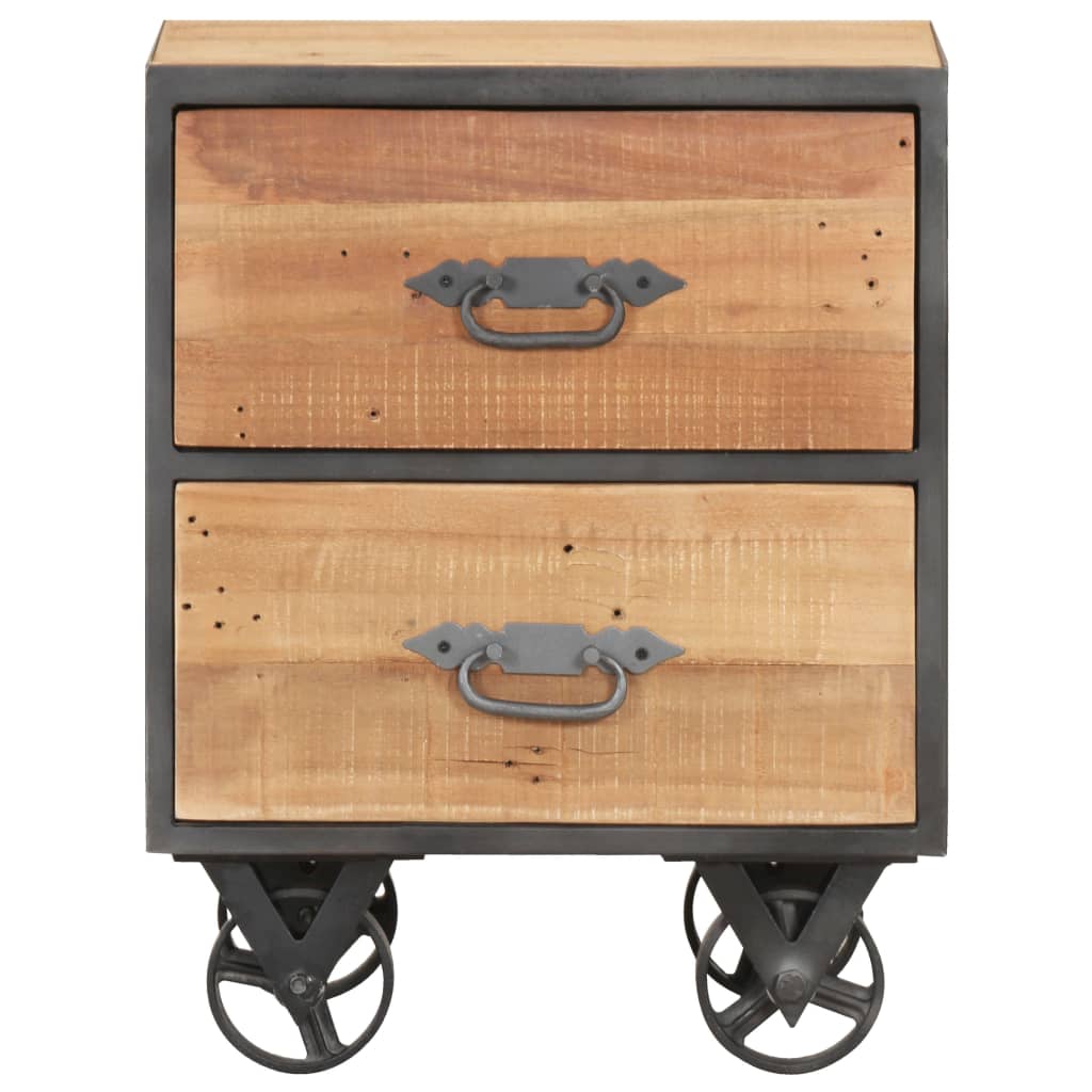 vidaXL Bedside Cabinet 15.7"x11.8"x20.1" Solid Reclaimed Wood