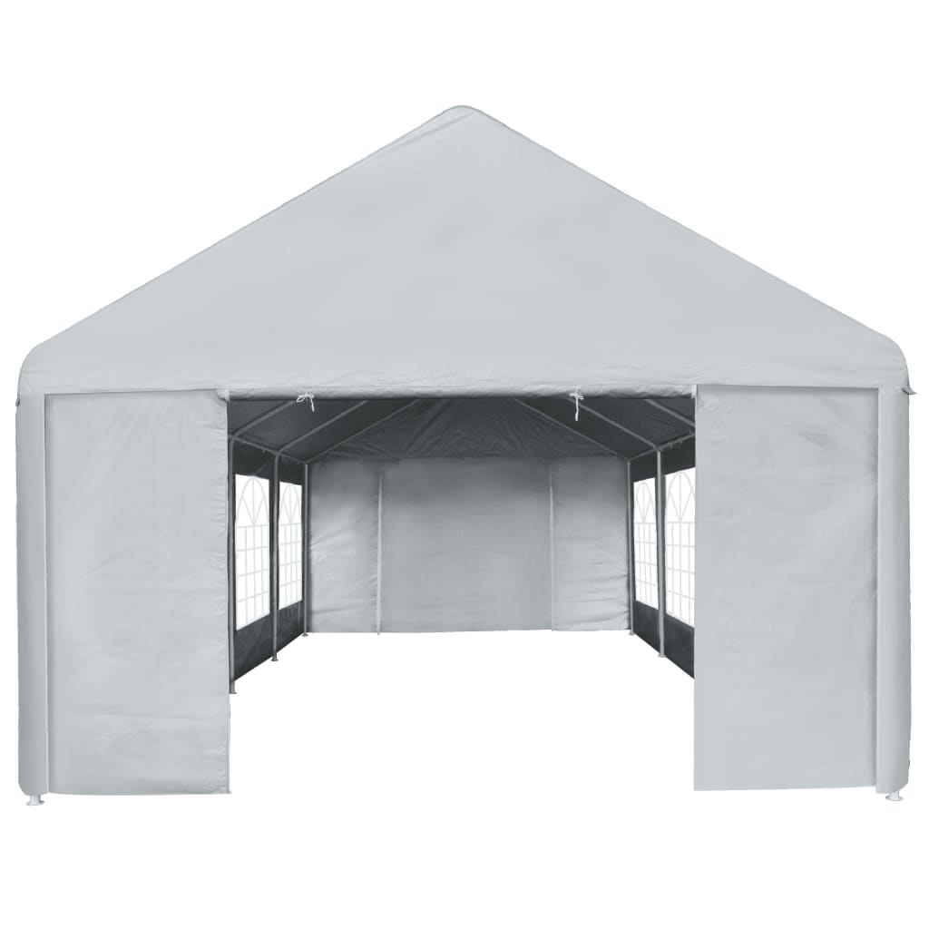 vidaXL Party Tent PE 13.1'x26.2'Gray