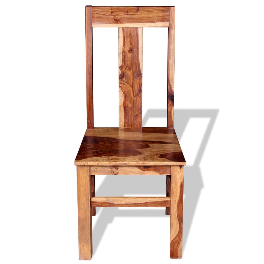 vidaXL Dining Chairs 2 pcs Solid Sheesham Wood