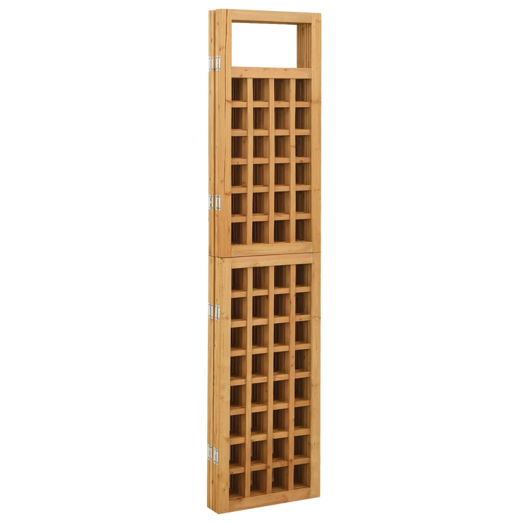 vidaXL 4-Panel Room Divider/Trellis Solid Fir Wood 63.4"x70.9"