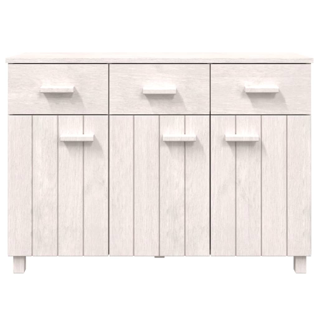 vidaXL Sideboard HAMAR White 44.5"x15.7"x31.5" Solid Wood Pine
