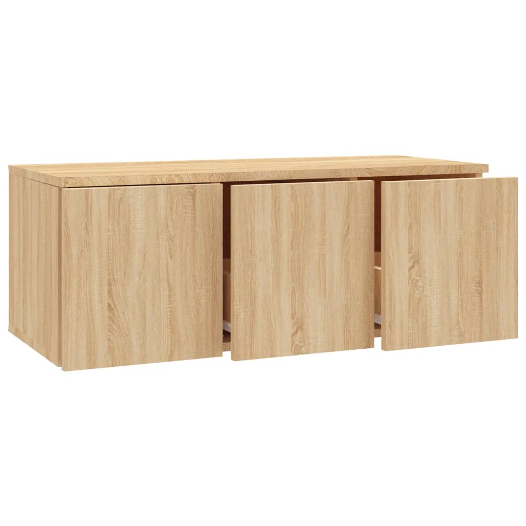vidaXL TV Stand Sonoma Oak 31.5"x13.4"x11.8" Engineered Wood