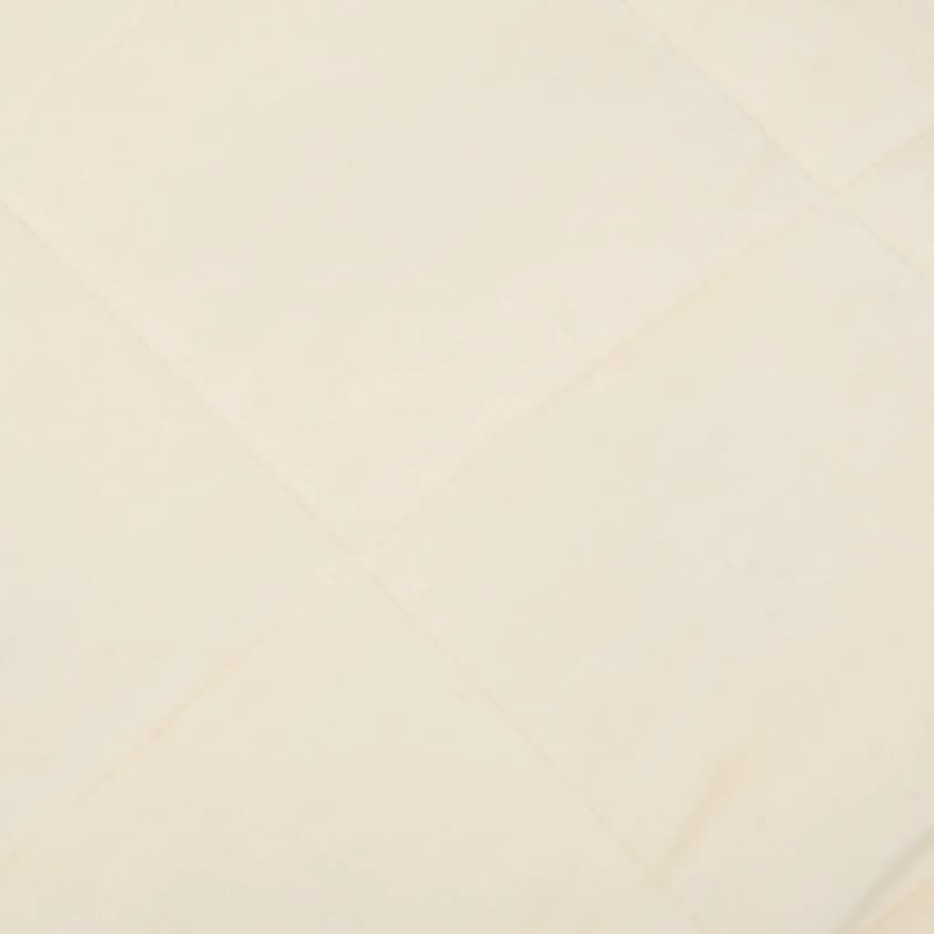 vidaXL Weighted Blanket Light Cream 53.1"x78.7" 22 lb Fabric