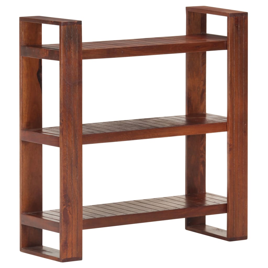 vidaXL Book Cabinet Honey Brown 33.1"x11.8"x35.4" Solid Acacia Wood