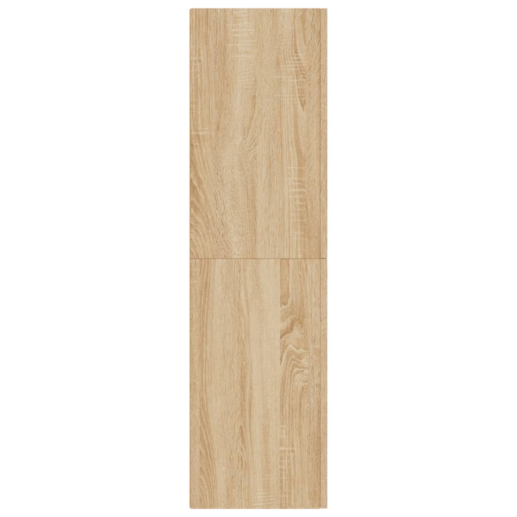 vidaXL TV Stand Sonoma Oak 12"x11.8"x43.3" Engineered Wood