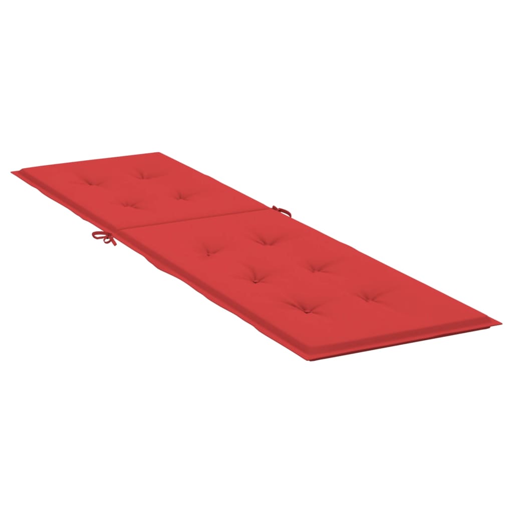 vidaXL Deck Chair Cushion Red (29.5"+41.3")x19.7"x1.2"