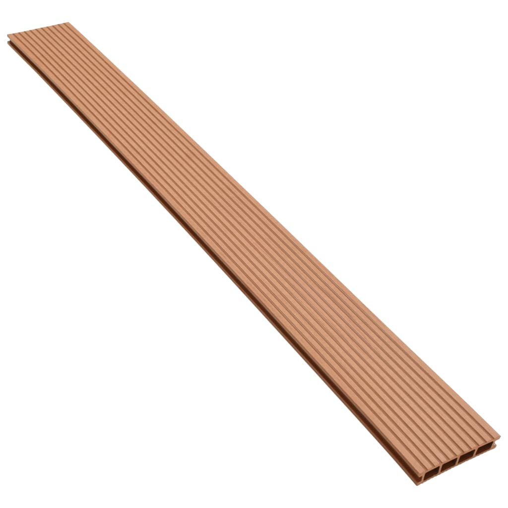 vidaXL WPC Decking Boards with Accessories 107.6 ft² 7.2' Brown