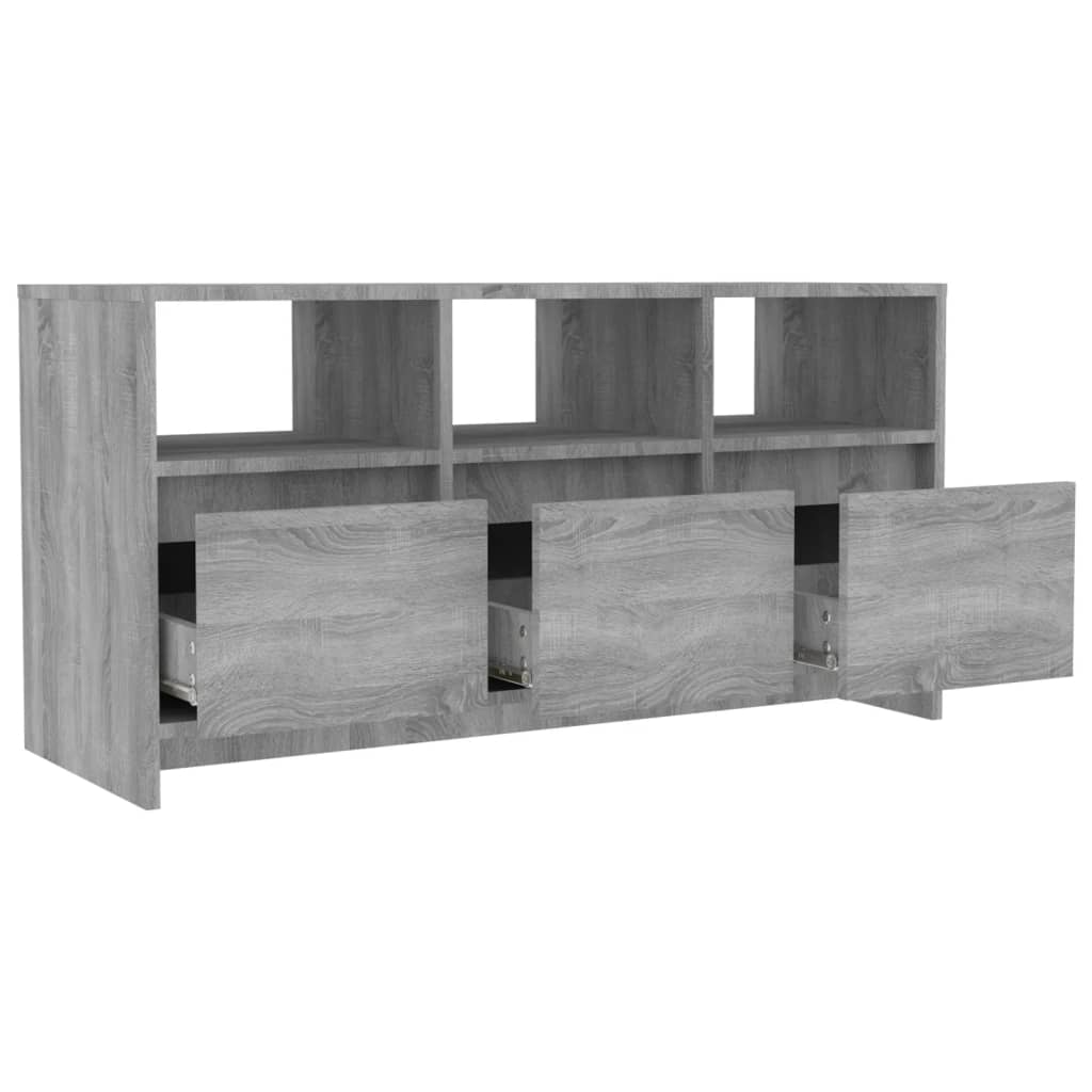 vidaXL TV Stand Gray Sonoma 40.2"x14.8"x20.7" Engineered Wood