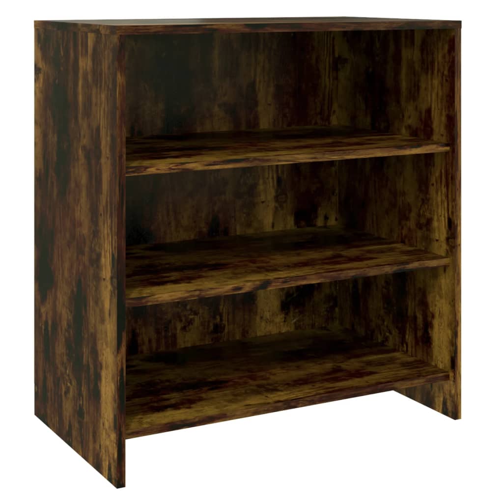 vidaXL 3 Piece Sideboard Smoked Oak Engineered Wood