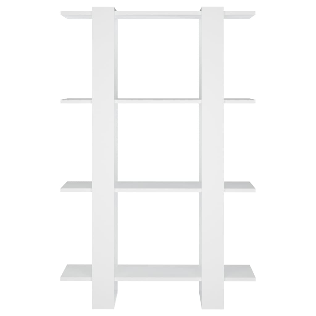 vidaXL Book Cabinet/Room Divider White 31.5"x11.8"x48.6"