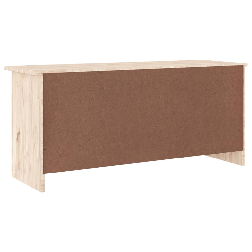 vidaXL Shoe Bench ALTA 39.4"x13.8"x17.7" Solid Wood Pine