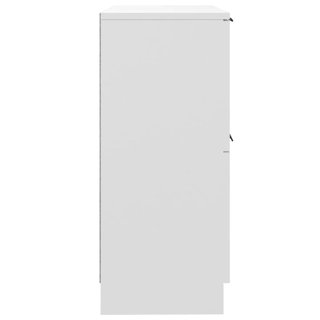 vidaXL Sideboard White 11.8"x11.8"x27.6" Engineered Wood