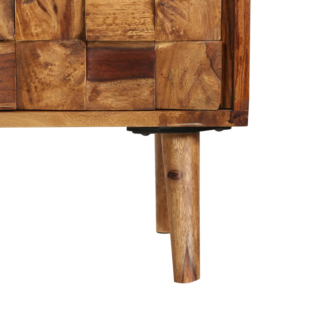 vidaXL TV Cabinet Solid Sheesham Wood with Honey Finish 55.1"x11.8"x15.7"