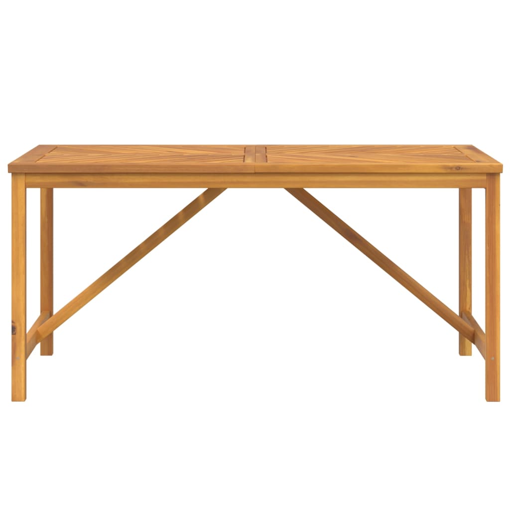 vidaXL Patio Dining Table 59.1"x35.4"x29.1" Solid Wood Acacia