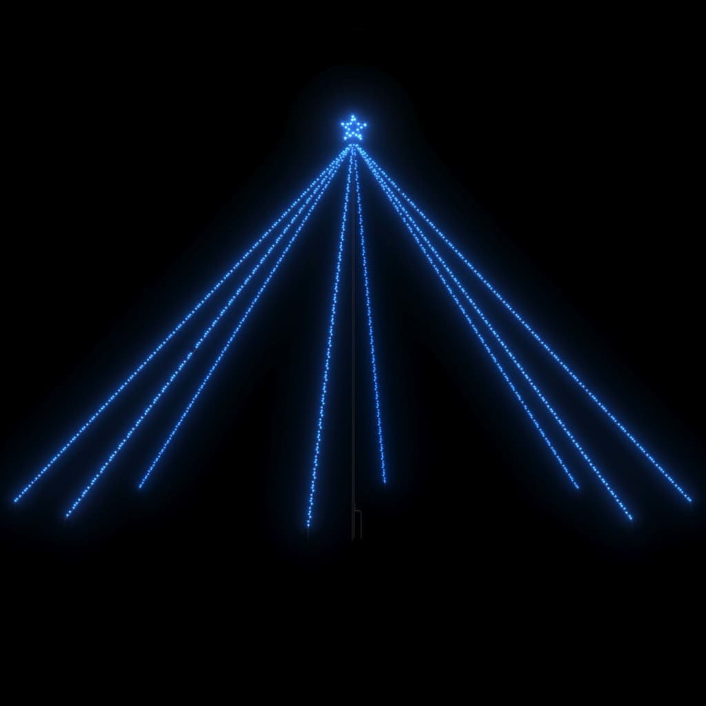 vidaXL Christmas Tree Lights Indoor Outdoor 800 LEDs Blue 16 ft