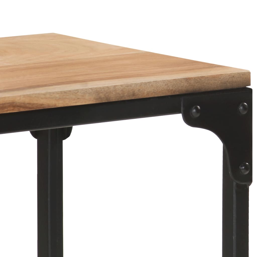 vidaXL Coffee Table 35.4"x11.8"x15.7" Solid Acacia Wood