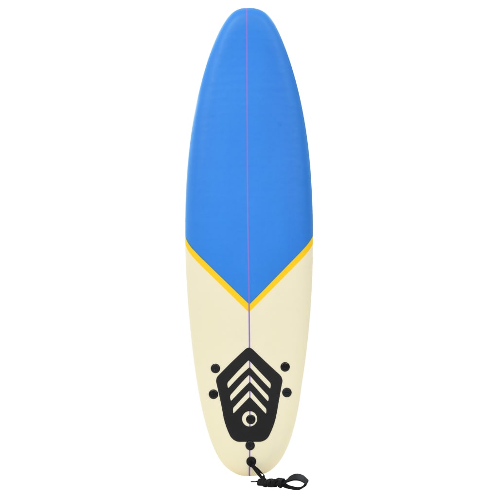 vidaXL Surfboard 66.9" Blue and Cream