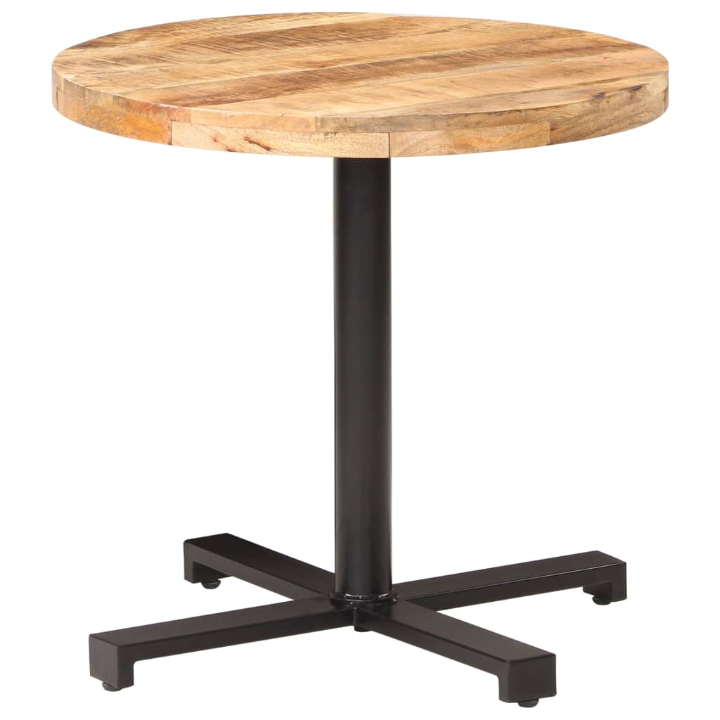 vidaXL Bistro Table Round Ø31.5"x29.5" Rough Mango Wood