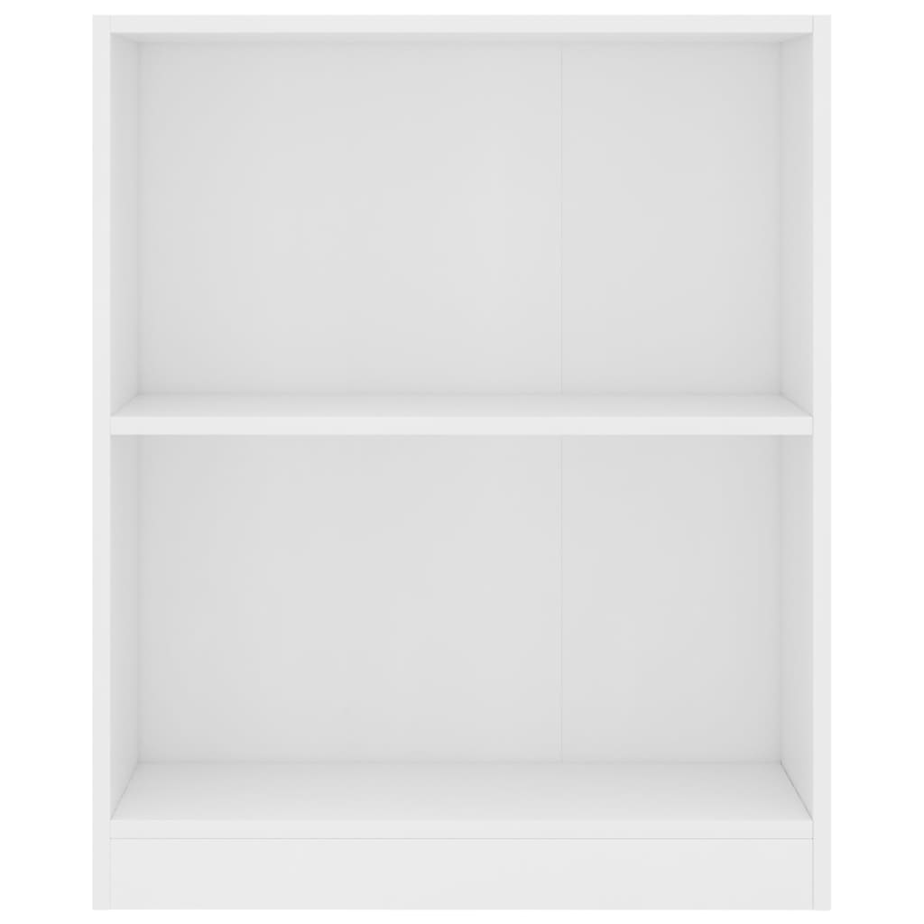 vidaXL Bookshelf White 23.6"x9.4"x29.3" Engineered Wood
