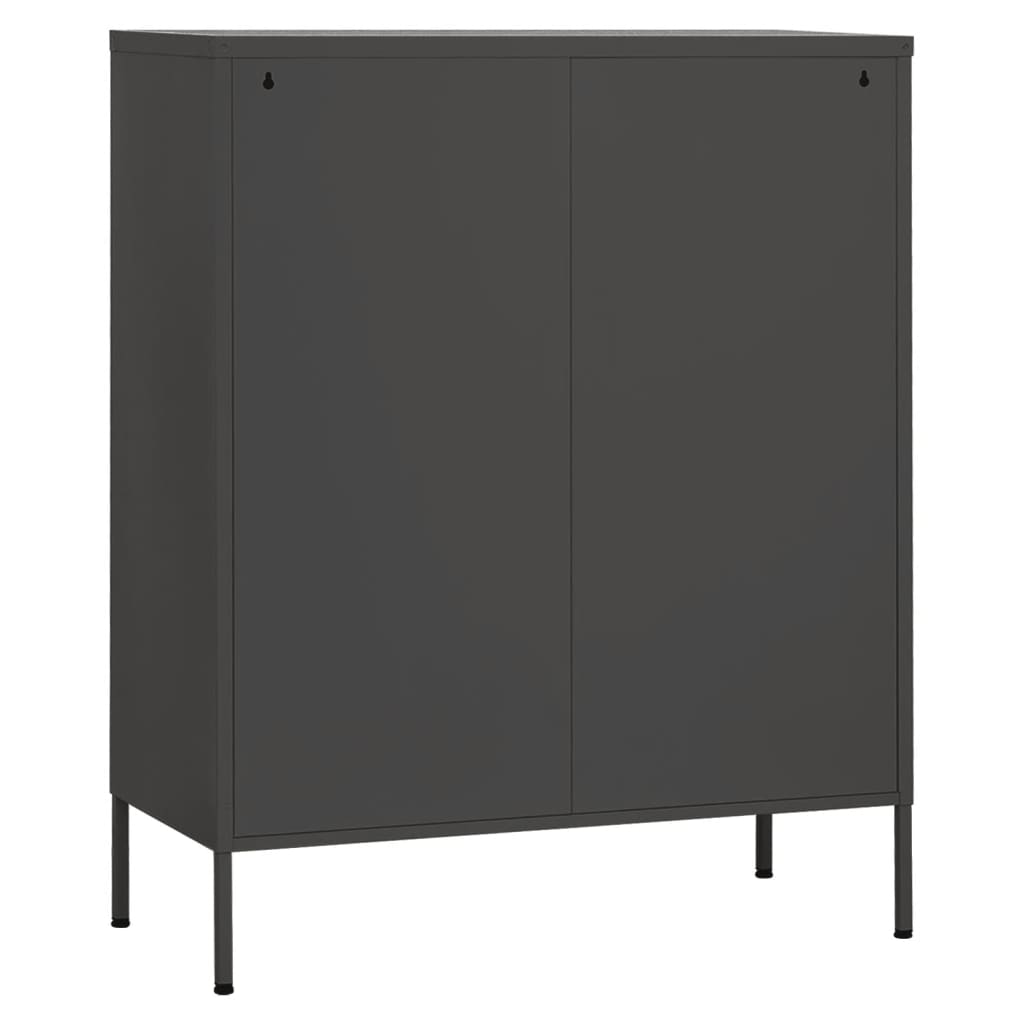 vidaXL Storage Cabinet Anthracite 31.5"x13.8"x40" Steel