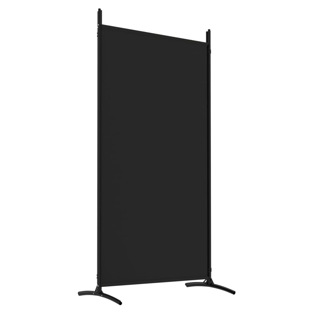 vidaXL 4-Panel Room Divider Black 136.2"x70.9" Fabric