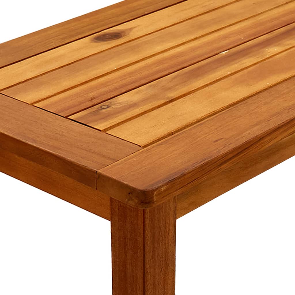 vidaXL Patio Console Table 31.5"x13.8"x29.5" Solid Acacia Wood