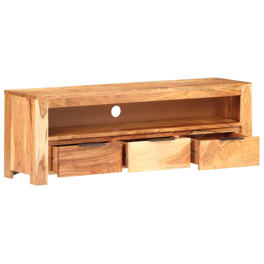 vidaXL TV Cabinet 46.9"x11.8"x16.1" Solid Acacia Wood