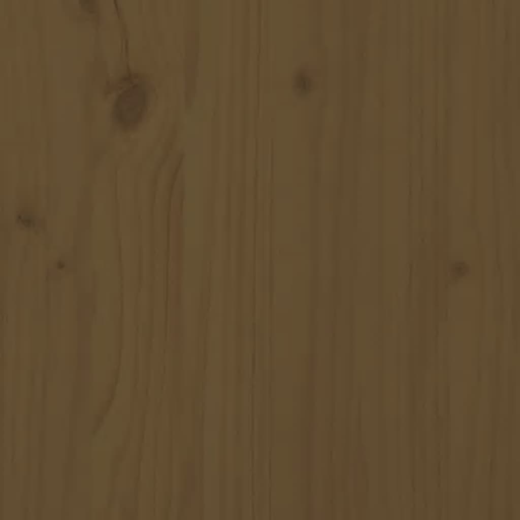 vidaXL Sideboard Honey Brown 43.5"x13.8"x31.5" Solid Wood Pine