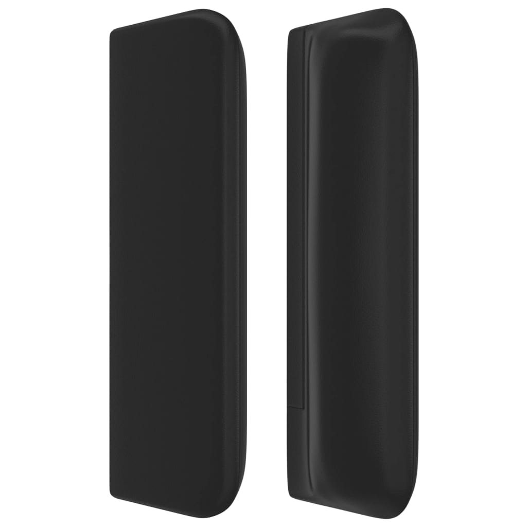 vidaXL Headboard with Ears Black 40.6"x6.3"x30.7"/34.6" Faux Leather